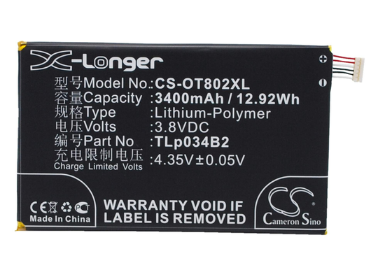 Alcatel A995L Hero N3 One Touch 8020 akku 3400mAh
