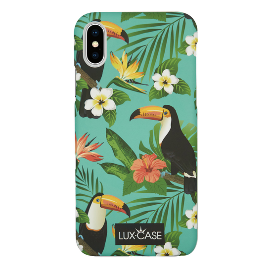 Lux-Case Tropicase™ for iPhone X -Toucan