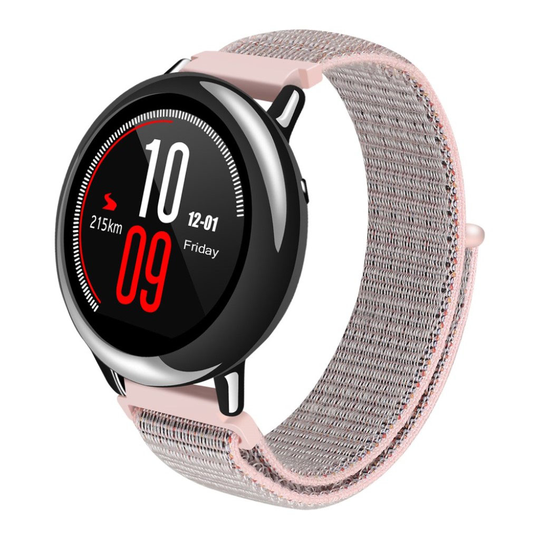 Samsung Gear S3 kellolle nailoni vaihto ranneke missä tarranauha kiinnitys - Pinkki