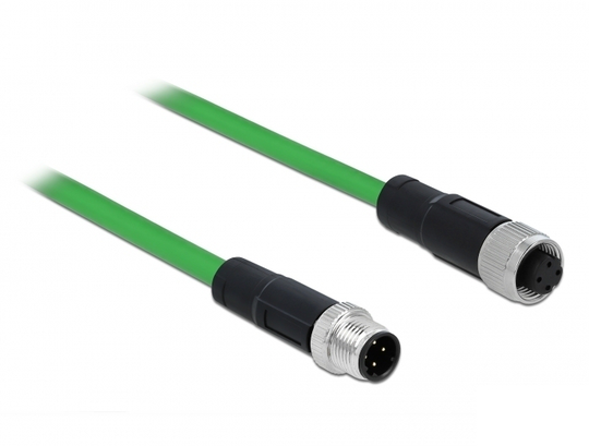 This Industrial Ethernet Cable By Delock Can Be Used To Connect Various Components With M12 Connecto