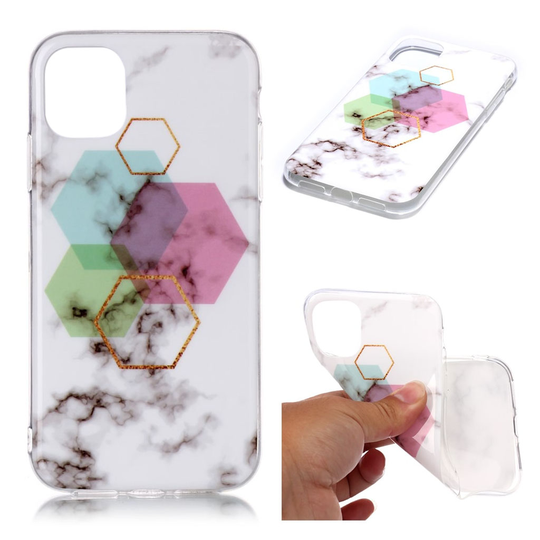 Marble iPhone 11 Pro kuoret - Kuusikulmainen marmori