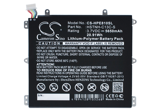 HP 7600US HSTNH-H408C Slate 8 Plus Tabletin Akku