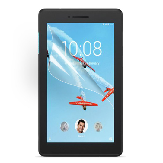 Lenovo Tab E7 kristalli kirkas silikooni muovinen pehmeä näyttö suojakalvo - Transparentti