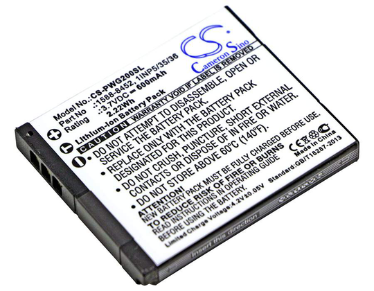 Panasonic RP-WFG20 RP-WFG20E RP-WFG20E-K akku 600mAh / 2.22Wh