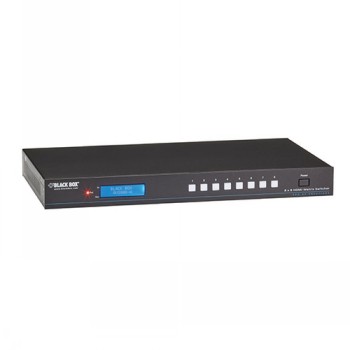 BLACK BOX 4K VIDEO MATRIX SWITCHER - HDMI, AUDIO - 8X8 MATRIX