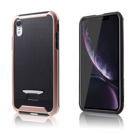 iPhone 9 Hybriidi Muovinen Rakenne Pintainen Takasuoja Kuori - Ruusu Kulta