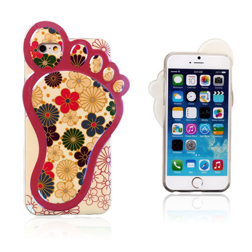 3D Foot (Piirretyt Kukat) iPhone 6 Suojakuori