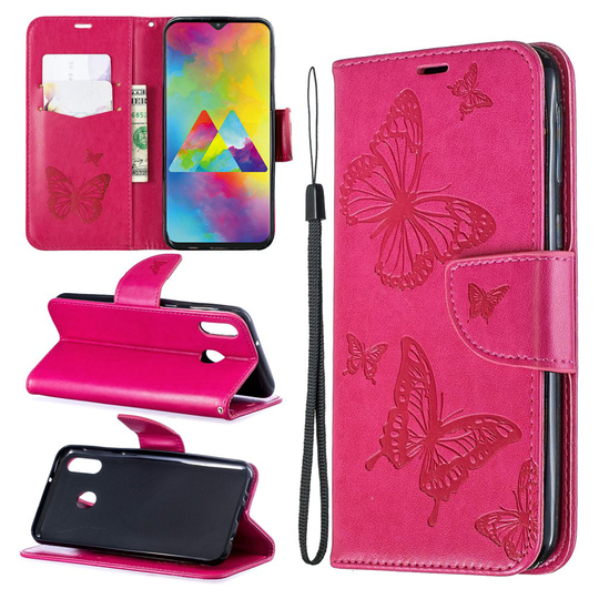 Butterfly Samsung Galaxy M20 kotelot - Ruusu