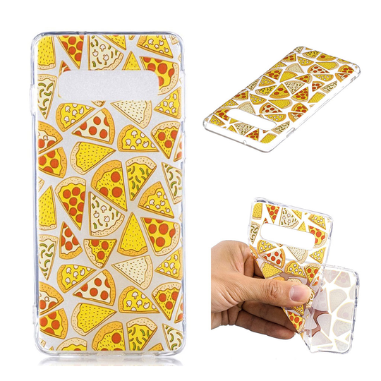 Samsung Galaxy S10 Plus kuvioitu suojakotelo - Pizzat