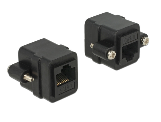 Adapter RJ45 Jack > RJ45 Jack Panel-mount Cat.6 UTP