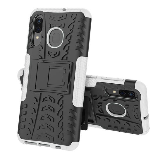 Offroad Samsung Galaxy A30 kuoret - Valkoinen