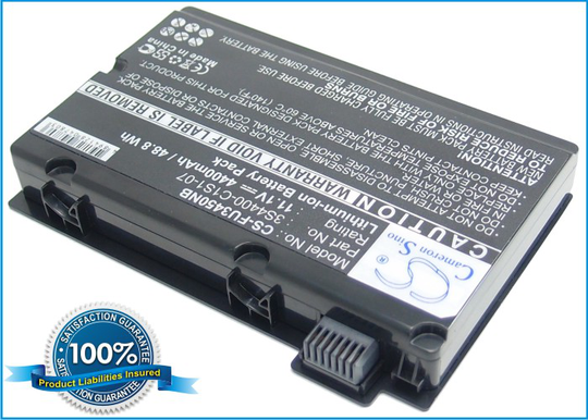 Fujitsu Amilo Pi3450 akku 4400 mAh - Musta
