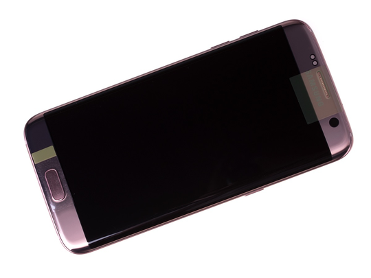 Kosketuspaneeli and LCD Näyttö Samsung SM-G935F Galaxy S7 Edge - pinkki (Alkuperäinen)