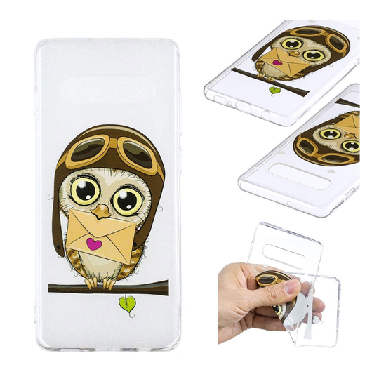 Samsung Galaxy S10 Plus printtikuosi suojakotelo - Pöllö