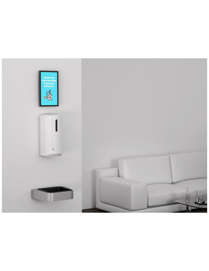 MB Automatic Hand Sanitizer Seinälle + Infonäyttö