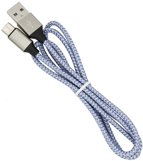 Devia Vogue Punottu Micro USB synkronointi- ja latauskaapeli 2.4 A