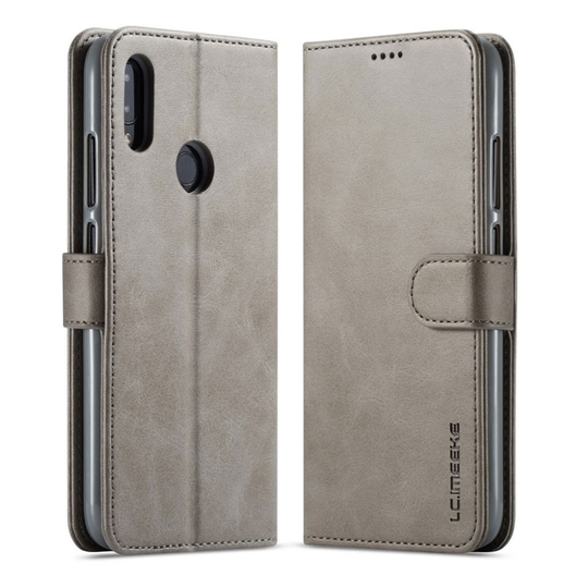 LC.IMEEKE Xiaomi Redmi Note 7 nahkainen suojakotelo - Harmaa
