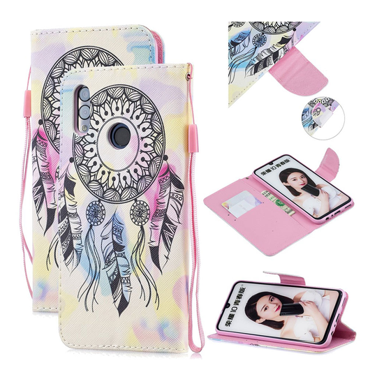 Huawei P Smart 2019 pattern leather case - Dream Catcher