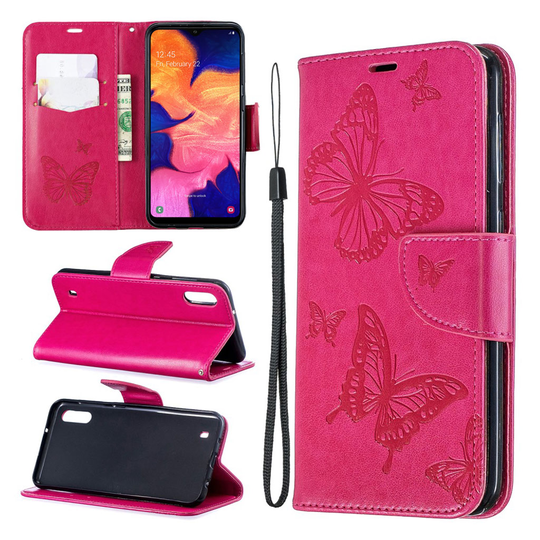Butterfly Samsung Galaxy A10 kotelot - Ruusu
