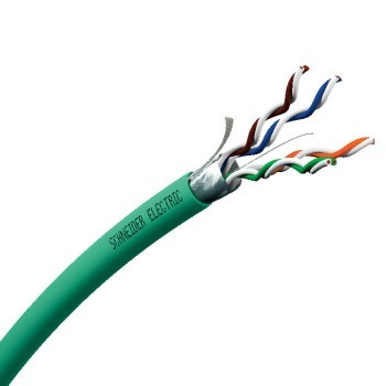SCHNEIDER ELECTRIC ACTASSI TIETOVERKKOKAAPELI CAT6 F/UTP 2X4P DCA 500M RULLA VIHREÄ