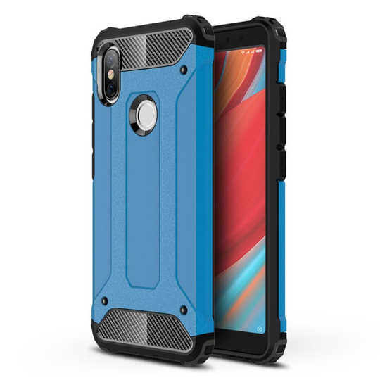 Xiaomi Redmi S2 Karu Pintainen Hybriidi Muovinen Takasuoja Kuori - Vaalean Sininen