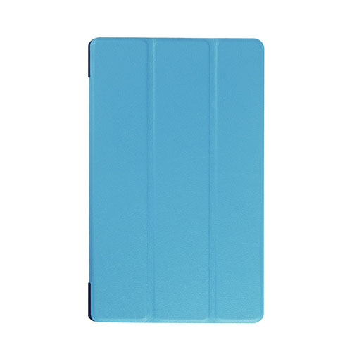 Gaarder Lines Lenovo Tab A8-50 Nahkakotelo Standillä - Vaaleansininen