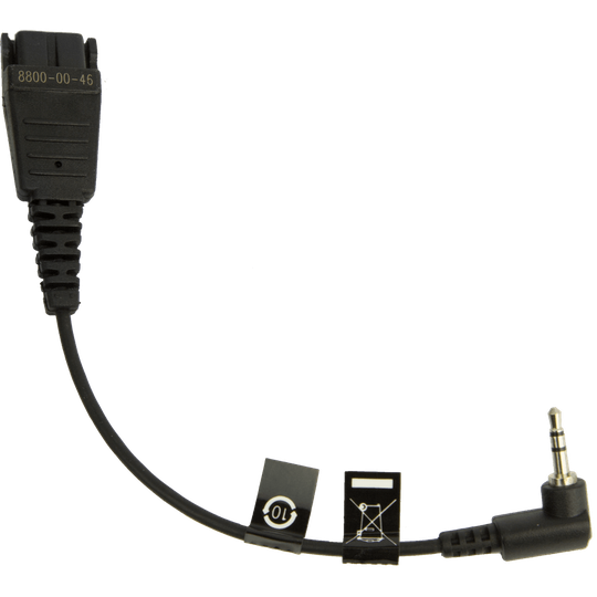 JABRA QD Cord To 2 5mm Pin Plug Angulate