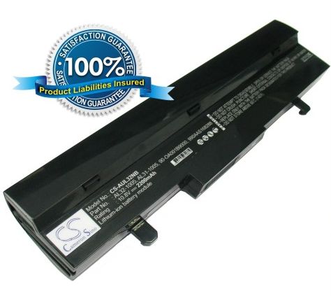Asus Eee PC 1005HA 1005PE 1005PE 1001HA 1101HA R101 R105 R1001 R1005 akku 2200 mAh musta