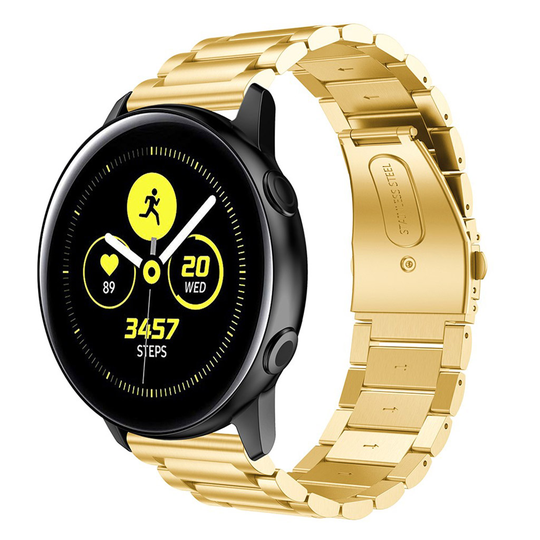Samsung Galaxy Watch Active stainlees steel watch band - Gold