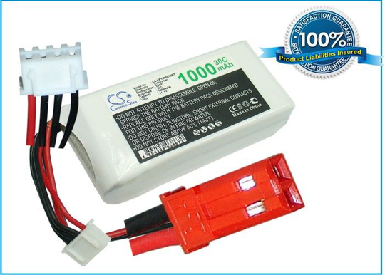 Li-Po akku 1000mAh 11 1V 30C