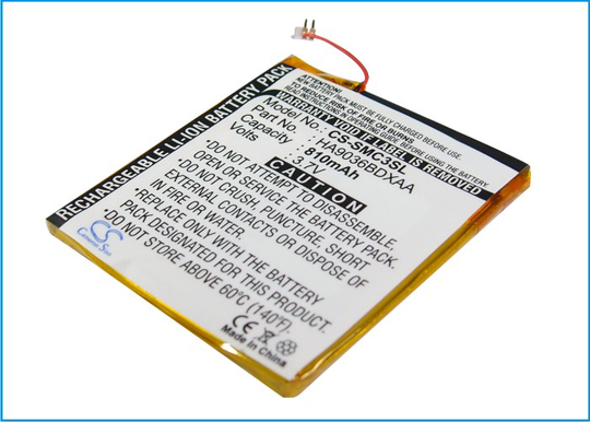 Samsung YP-CP3 YP-CP3AB/XSH (4G) YP-CP3 YP-CP3AB/XSH (8G) YP-CP3CB (4G) YP-CP3CB (8G) akku 810 mAh