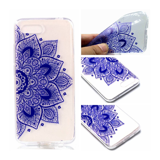 Huawei Honor 10 Kuviollinen Pehmeä TPU Takasuoja Kuori - Puolikas Mandala Kukka