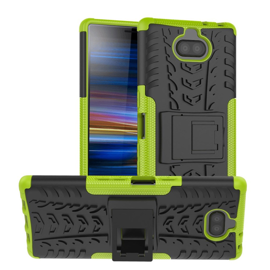 Sony Xperia 10 Plus tyre combo case - Green