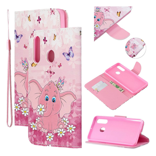 Wonderland Samsung Galaxy A60 kotelot - Norsu ja kukat