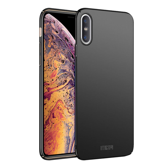 iPhone Xs Max MOFI sarjan kilpi kova muovinen ohut takasuoja kuori - Musta