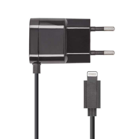Forever Lightning 1A laturi iPhone 5 / 6 / 7 / 8 / X / iPad Mini - Musta