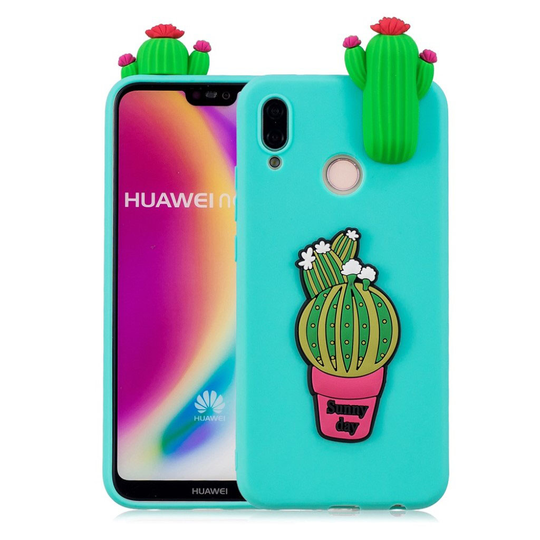Cute 3D Huawei P20 Lite kuoret - Kaktus