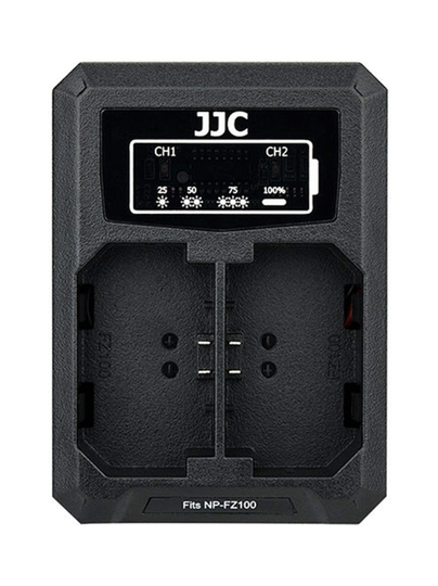 Jjc dch-npfz100 usb dual battery charger -tuplalaturi (sony np-fz100)
