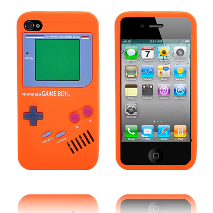 Game Boy (Oranssi) iPhone 4S Silikonikuori