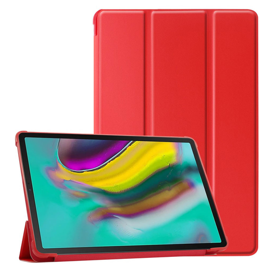 Samsung Galaxy Tab A 10.1 (2019) tri-fold folio leather case - Red