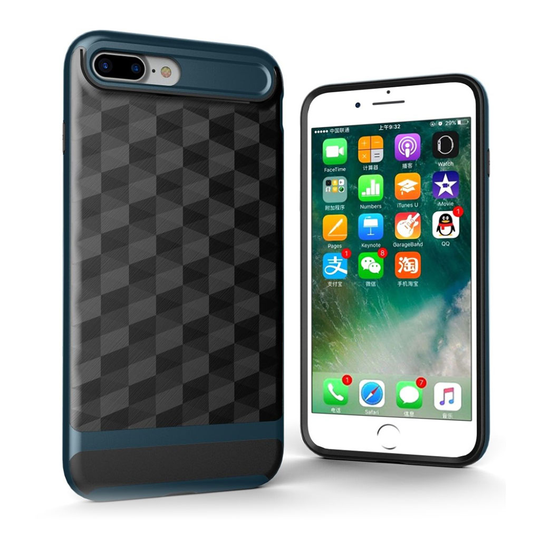 iPhone 7 Plus / 8 Plus kestävä suojakuori - Sininen