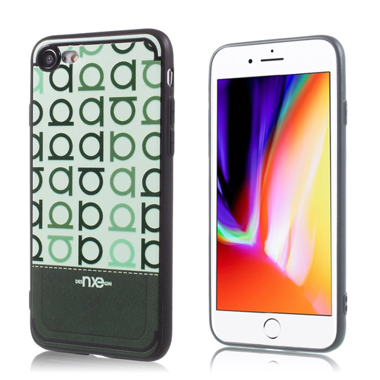 NXE iPhone 7 ja 8 trendikäs suojakuori - Vihreä
