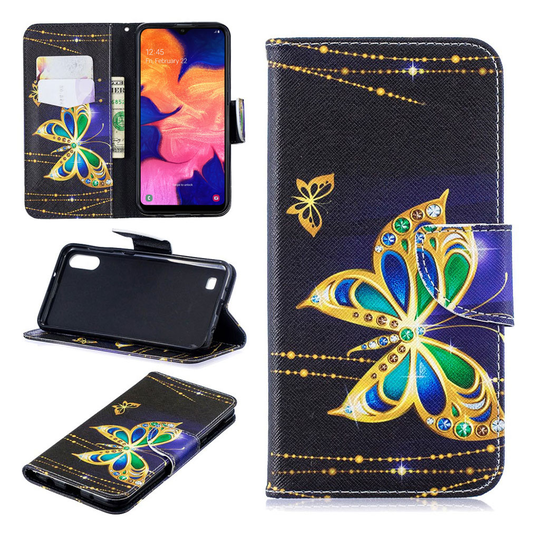 Wonderland Samsung Galaxy A10 kotelot - Sommerfugl med Diamant