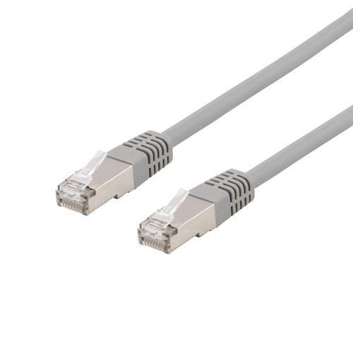 S/FTP Cat6 Suojattu Laitekaapeli Ja Sukka, 5m, 250MHz, Delta-sertifioitu, LSZH, Harmaa.
