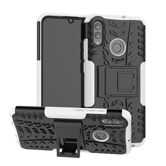 Huawei P Smart 2019 luistamaton hybrid suojakotelo - Valkoinen