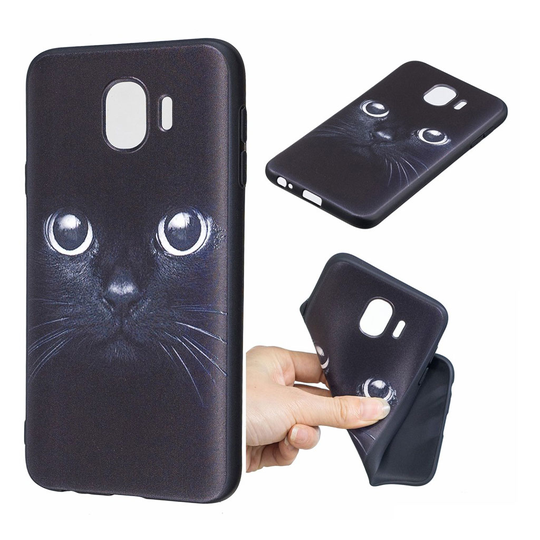 Samsung Galaxy J4 (2018) kohokuvioitu suojakotelo - Kissa