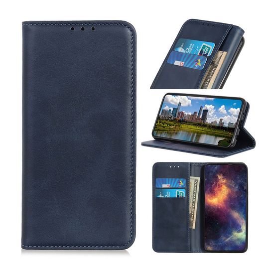Samsung Galaxy A20e split leather case - Blue