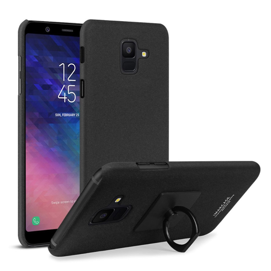 Samsung Galaxy A6 IMAK Kova Muovi Takasuoja Kuori ja Lisätarvikkeet - Matta Musta