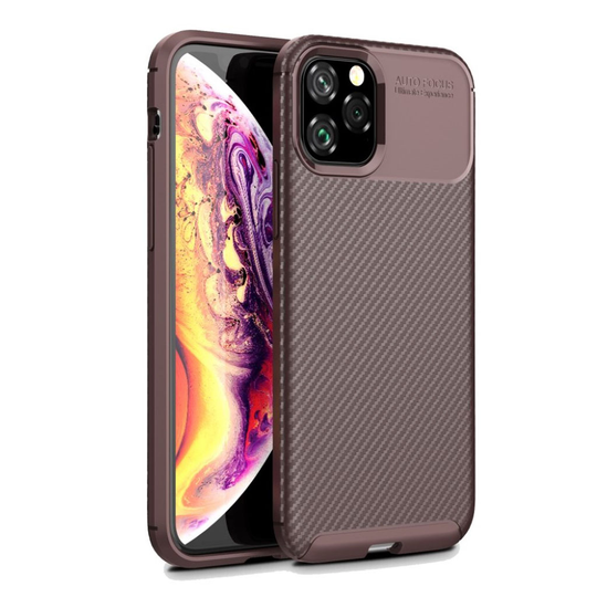 Carbon Shield iPhone 11 Pro kuoret - Ruskea
