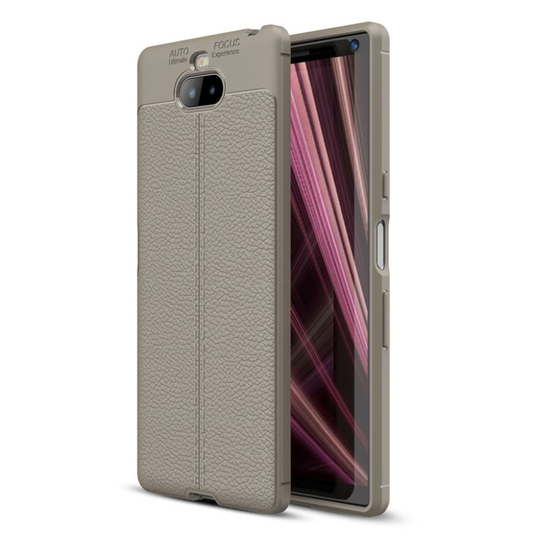 Sony Xperia XA3 Ultra litchi case - Grey